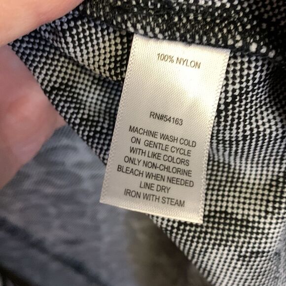 Marc New York Black White Leopard Cheetah Print Cardigan Sweater Coat Sz M - Picture 4 of 10